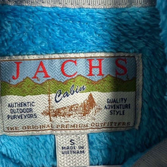 Jachs Fleece Jumper Snap-T pullover jacket shirt, sz S - Picture 2 of 5